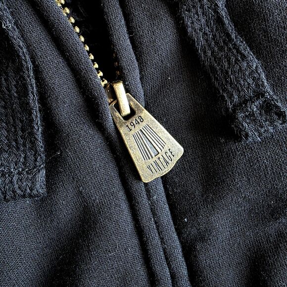 Weatherproof Vintage Hoodie Mens XL Black Sherpa Lined Full Zip Jacket - Picture 8 of 13